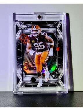 Myles Garrett 2025 NFL Topps Chrome Black #DOD-7 Depth of Darkness SSP Case Hit